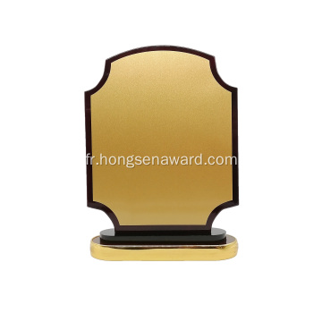 Trophée cadre de plaque commémorative en bois souvenir personnalisé